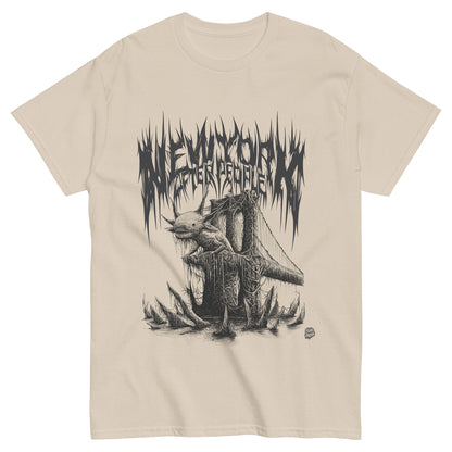 Axolotl Brooklyn Bridge Death Metal Graphic Tee