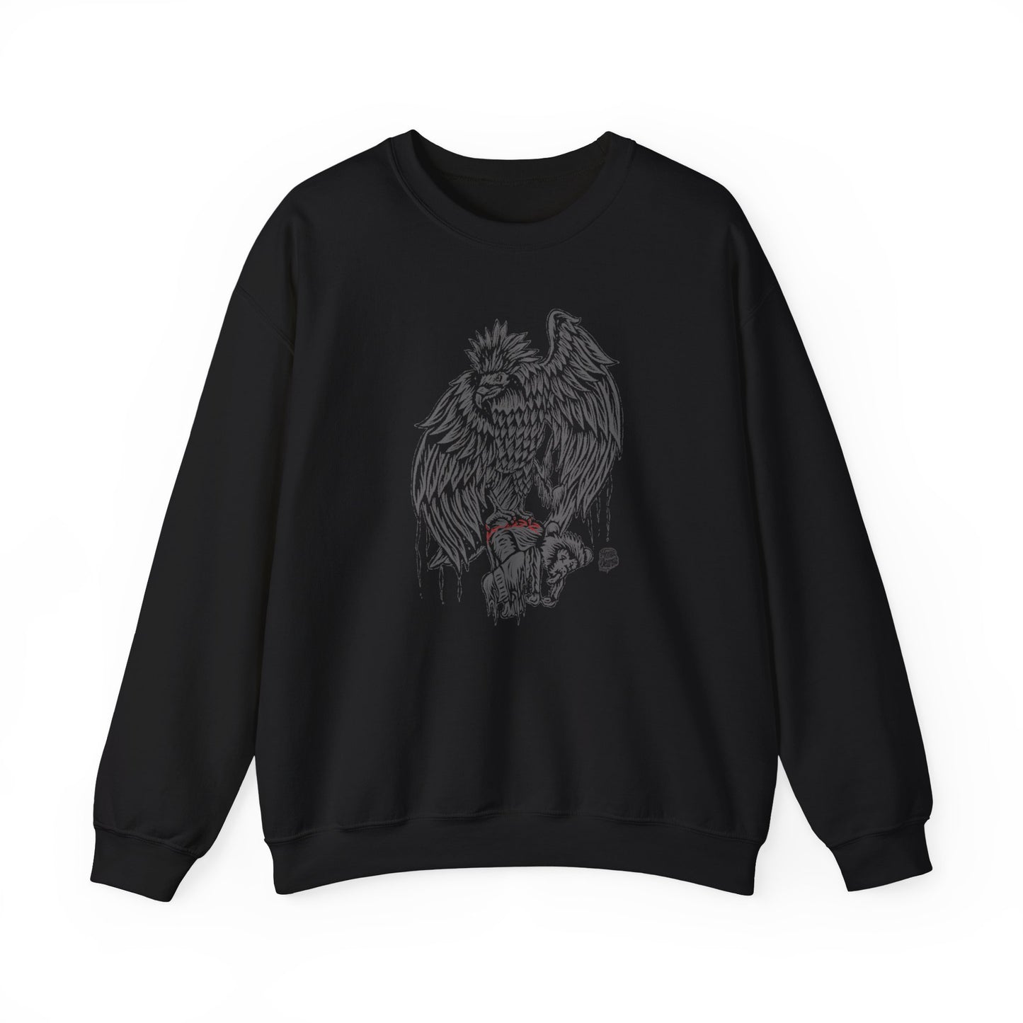 Philippine Eagle Line Art Stoner Doom Metal Graphic Sweatshirt