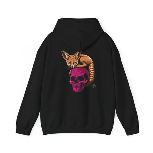 Fennec Fox Pink Skull Hoodie