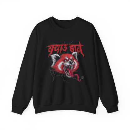 Red Panda Death Metal Graphic Sweatshirt