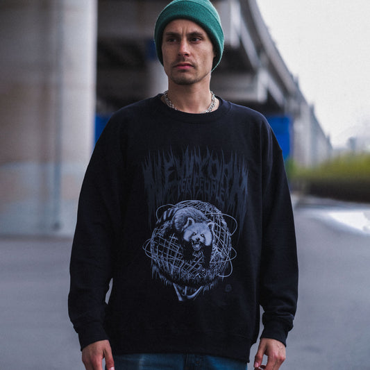 Red Panda Flushing Meadows Death Metal Graphic Sweatshirt