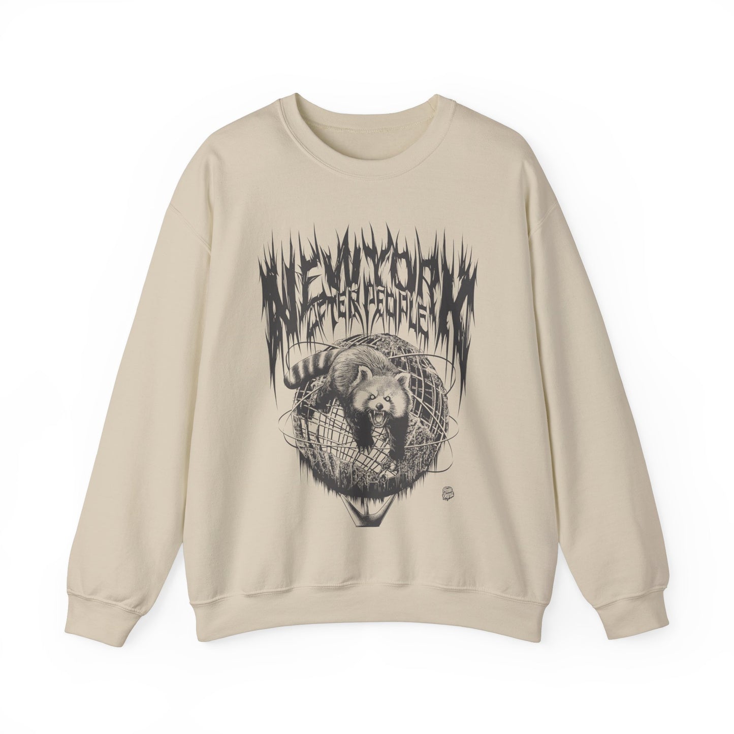 Red Panda Flushing Meadows Death Metal Graphic Sweatshirt