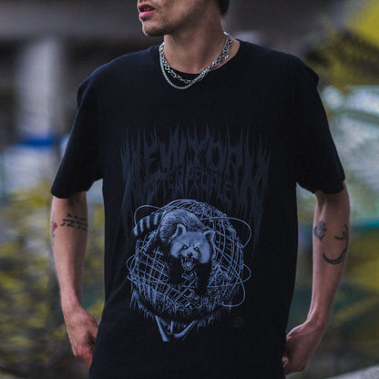 Red Panda Flushing Meadows Death Metal Graphic Tee