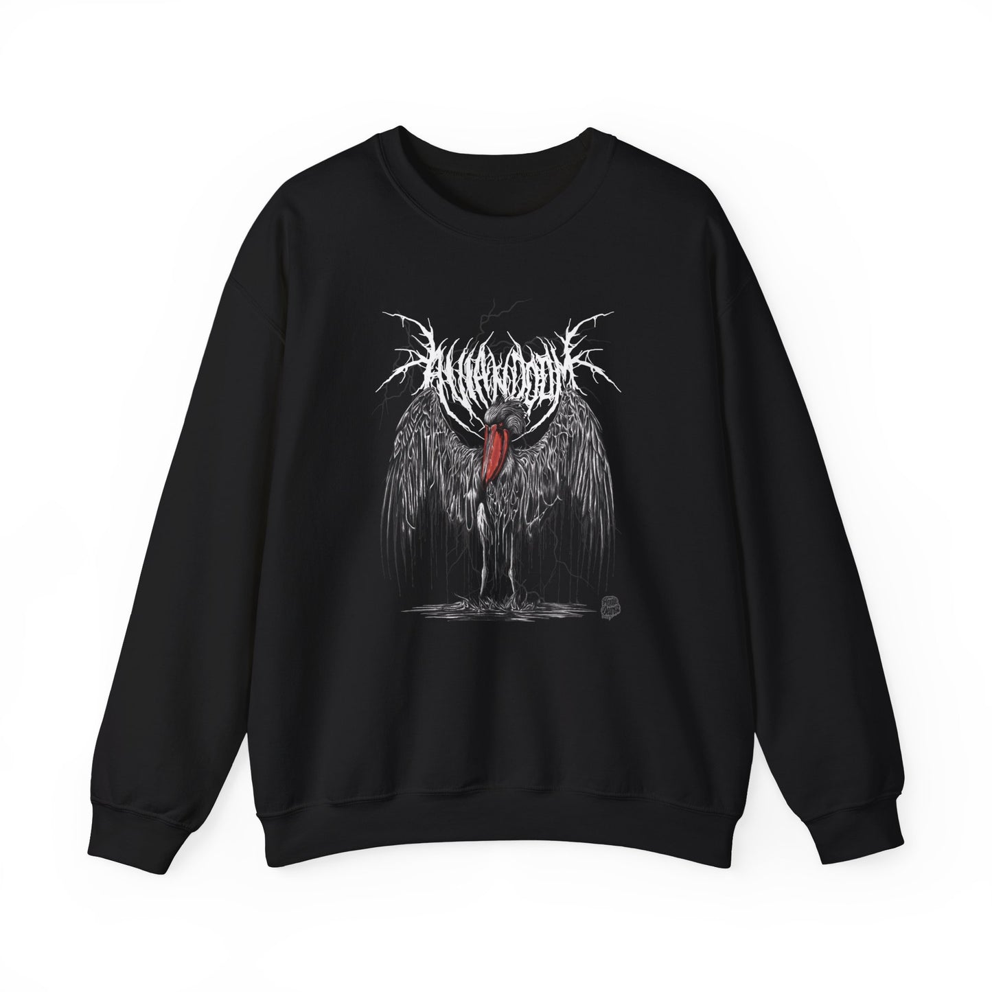 Shoebill Death Metal Graphic Sweatshirt