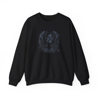 Shoebill Line Art Death Metal Sweatshirt