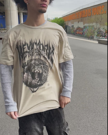 Red Panda Flushing Meadows Death Metal Graphic Tee