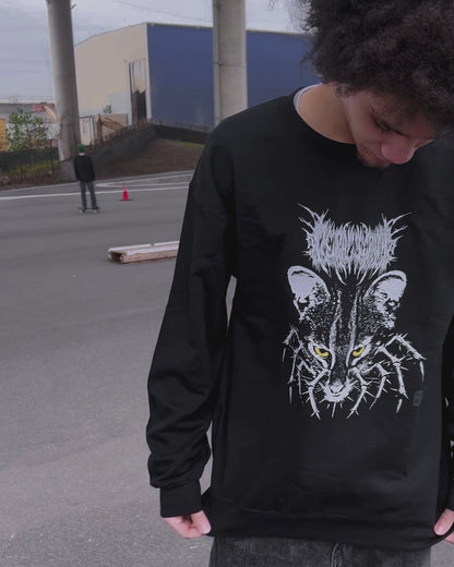 Iriomote Cat Death Metal Graphic Sweatshirt